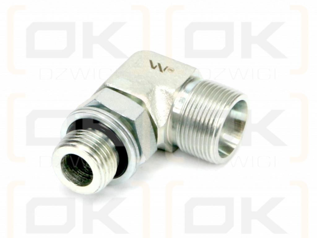 Kolanko hydrauliczne nastawne BB M18x1.5 12L x 3/8