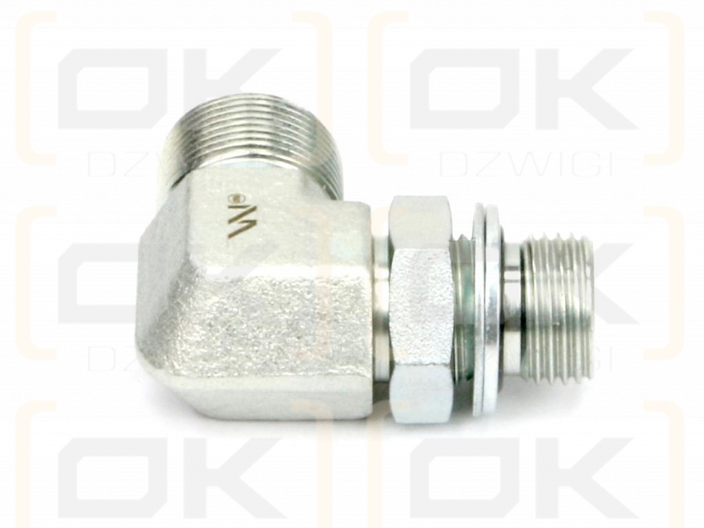 Kolanko hydrauliczne nastawne BB M18x1.5 12L x 3/8