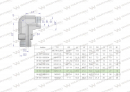 Kolanko hydrauliczne nastawne BB M26x1.5 18L x 1/2