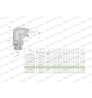 Kolanko hydrauliczne nastawne BB M26x1.5 18L x 1/2