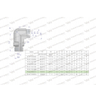 Kolanko hydrauliczne nastawne BB M30x2 22L x 3/4