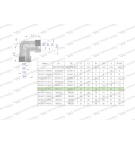 Kolanko hydrauliczne metryczne BB M26x1.5 18L (XW) Waryński