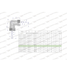 Kolanko hydrauliczne metryczne BB M30x2 22L (XW) Waryński