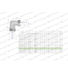 Kolanko hydrauliczne metryczne BB M36x2 28L (XW) Waryński