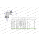 Kolanko hydrauliczne metryczne BB M45x2 35L (XW) Waryński