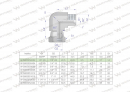 Kolanko hydrauliczne calowe AB 1/8