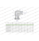 Kolanko hydrauliczne calowe AB 1/8