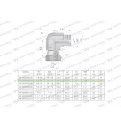 Kolanko hydrauliczne calowe AB 1/4
