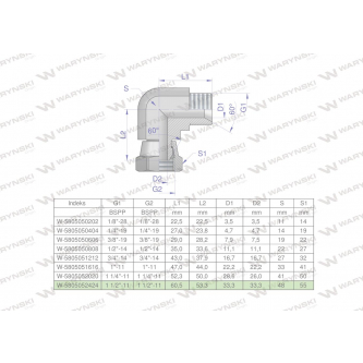 Kolanko hydrauliczne calowe AB 1 1/2