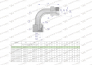 Kolanko hydrauliczne metryczne łukowe AB M12x1.5 06L (XEVW) Waryński ( sprzedawane po 2 )
