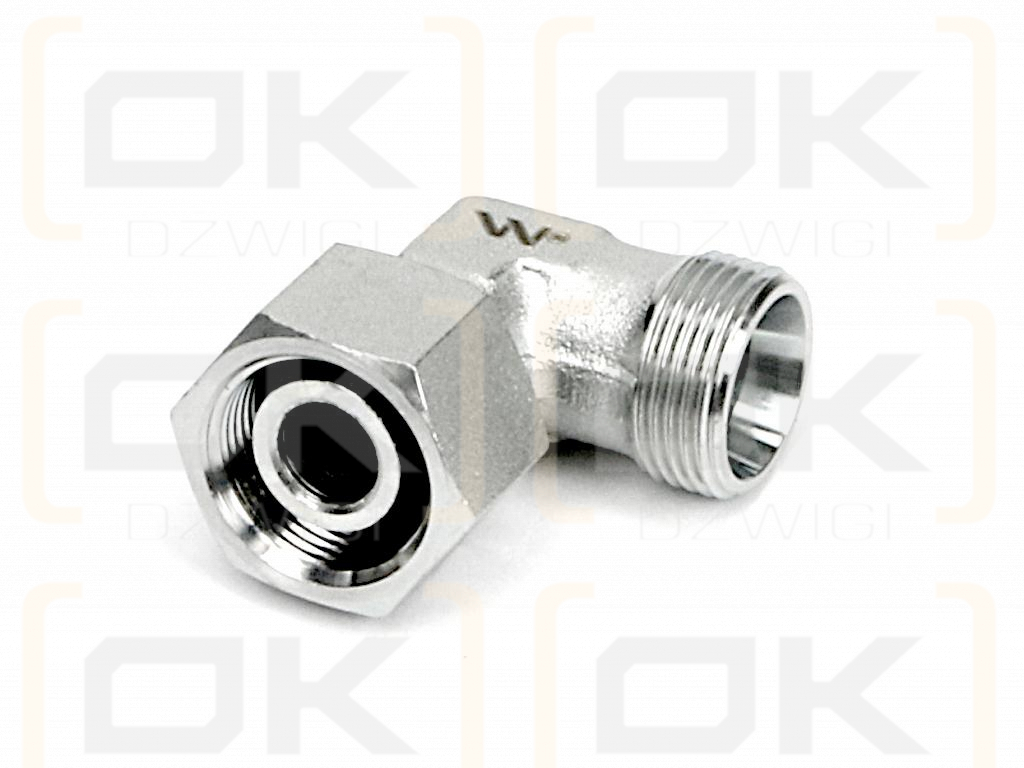 Kolanko hydrauliczne metryczne AB M18x1.5 12L (XEVW) Waryński ( sprzedawane po 5 )