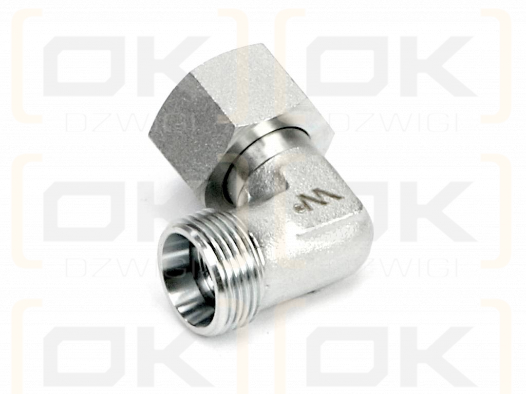Kolanko hydrauliczne metryczne AB M18x1.5 12L (XEVW) Waryński ( sprzedawane po 5 )