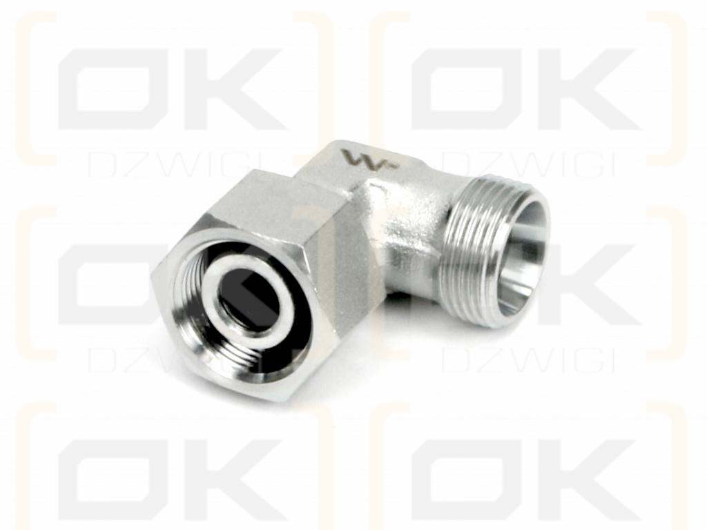 Kolanko hydrauliczne metryczne AB M22x1.5 15L (XEVW) Waryński ( sprzedawane po 5 )