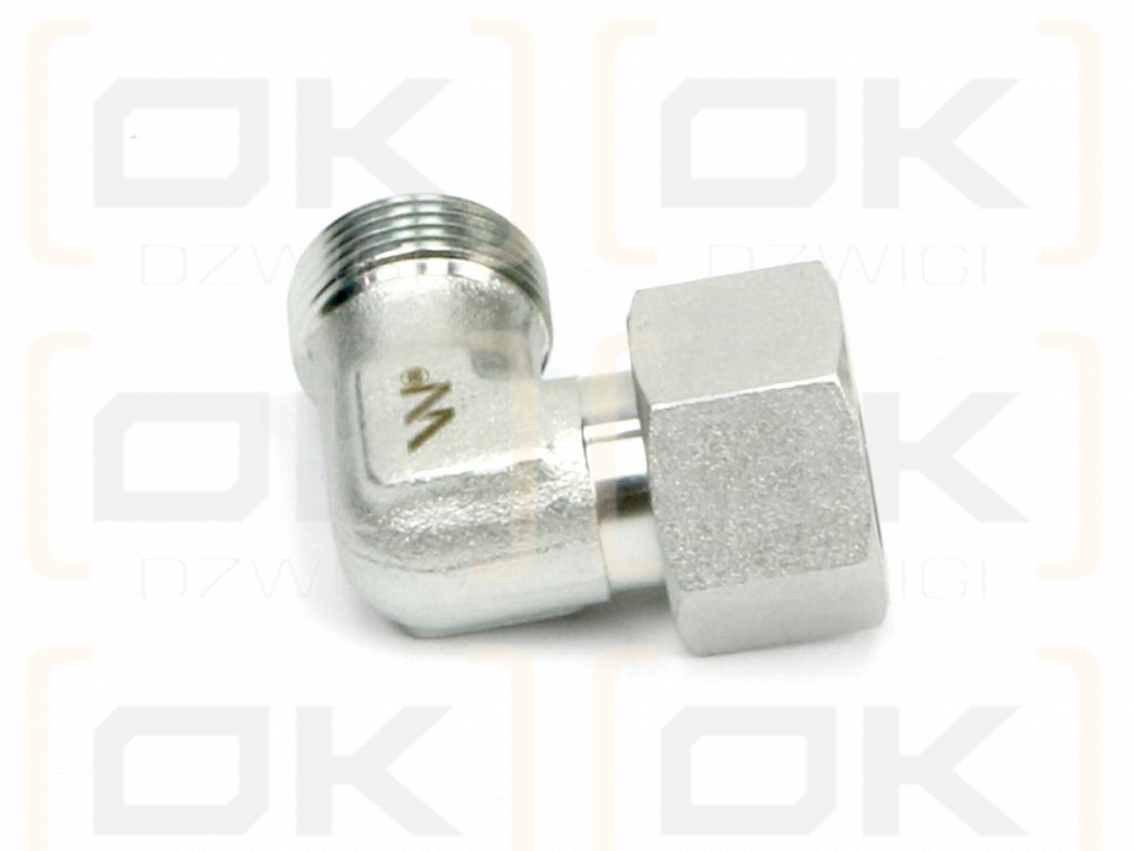 Kolanko hydrauliczne metryczne AB M22x1.5 15L (XEVW) Waryński ( sprzedawane po 5 )