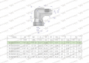 Kolanko hydrauliczne calowe AB 7/16