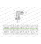 Kolanko hydrauliczne calowe AB 1/2