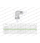 Kolanko hydrauliczne calowe AB 9/16