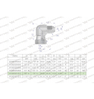 Kolanko hydrauliczne calowe AB 7/8