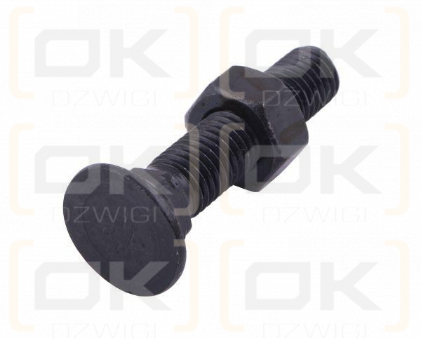 Śruba kpl. płużna podsadzana D 608 M12x55 mm kl.10.9 Waryński ( sprzedawane po 25 )
