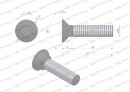Śruba kpl. płużna podsadzana D 608 M16x70 mm kl.10.9 Waryński ( sprzedawane po 10 )