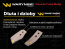 Dłuto. nakładka lemiesza prawa zastosowanie Kuhn Pług z węglikiem wolframu WARYŃSKI MAXX