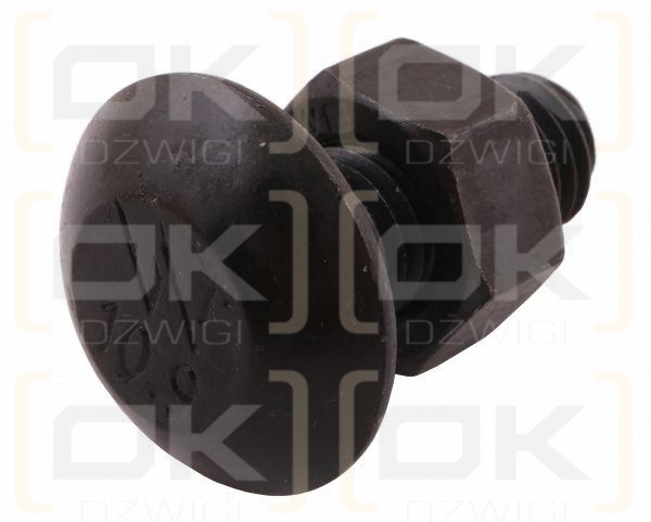 Śruba kpl. płużna grzybkowa podsadzana M12x30 mm kl.10.9 zastosowanie Lemken Smaragd Waryński ( sprzedawane po 25 )