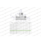 Trójnik hydrauliczny metryczny BBB M30x2 22L (XT) Waryński