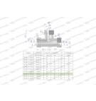 Trójnik hydrauliczny metryczny BBB M36x2 28L (XT) Waryński