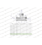 Trójnik hydrauliczny metryczny BBB M45x2 35L (XT) Waryński