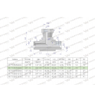 Trójnik hydrauliczny symetryczny calowy BAB 3/8
