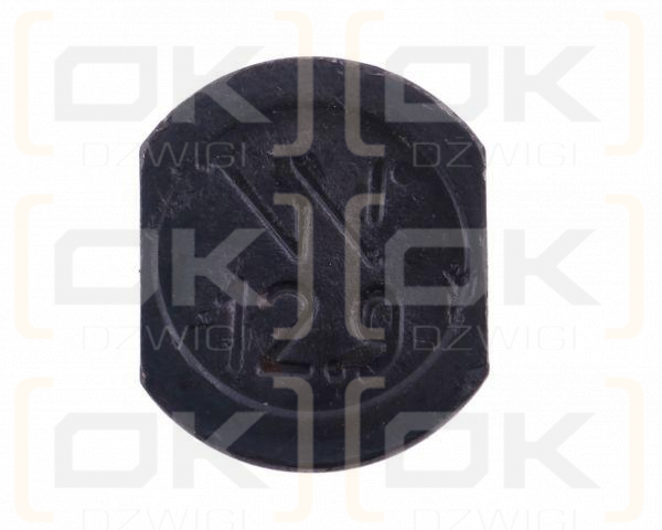 Śruba kpl. płużna oval z dwóch stron ścięta M12x38 mm kl.12.9 zastosowanie Kverneland Waryński M12X38OV2KV ( sprzedawane po 25 )