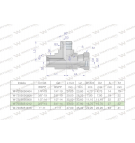 Trójnik hydrauliczny niesymetryczny calowy BBA 3/4