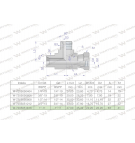 Trójnik hydrauliczny niesymetryczny calowy BBA 1