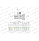 Trójnik hydrauliczny niesymetryczny metryczny BBA M22x1.5 15L (XEVL) Waryński ( sprzedawane po 5 )