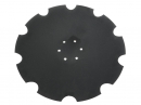 Toothed disc Z-10 fi 560 mounting 6/120 thickness 4.5 mm boron steel straight hub, Tolmet, Waryński
