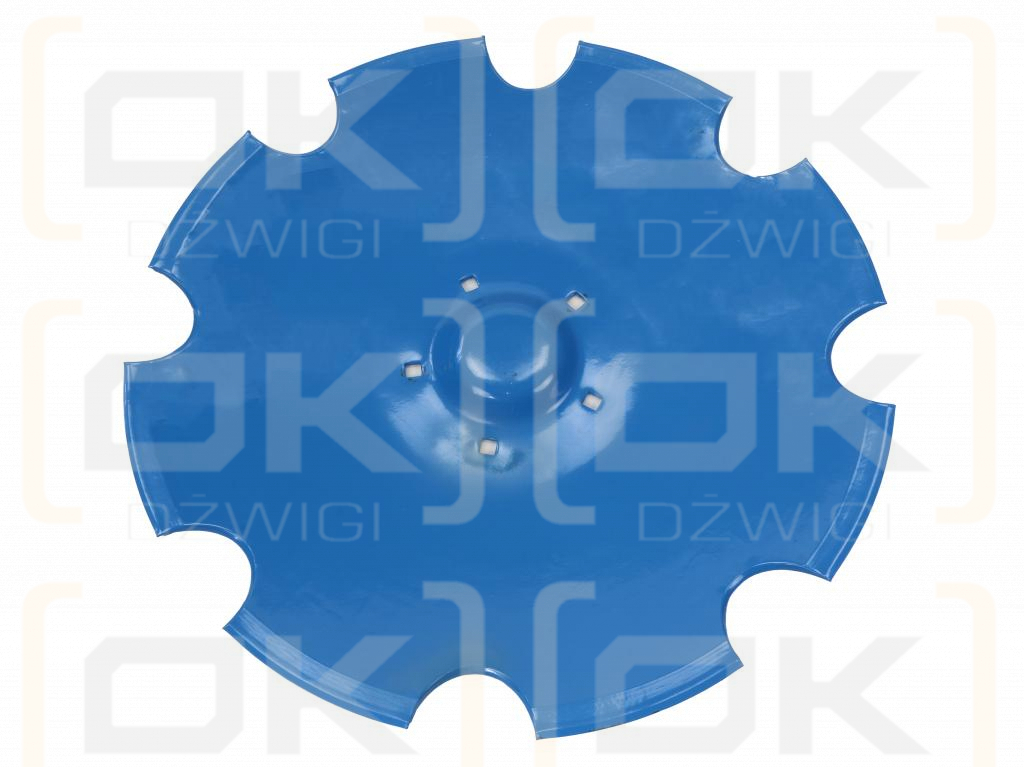 Scheibe, gezahnt Z-8 fi 620 Aufnahme 5/160 Dicke 6 mm Borstahl, Lemken Rubin 3490467, Waryński
