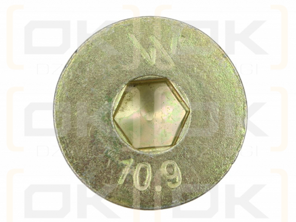 Schraubensatz, M12x40 - Inbusschlüssel Klasse 10.9 DIN7991, (Verkauf in Sätzen zu 25 Stück), Waryński