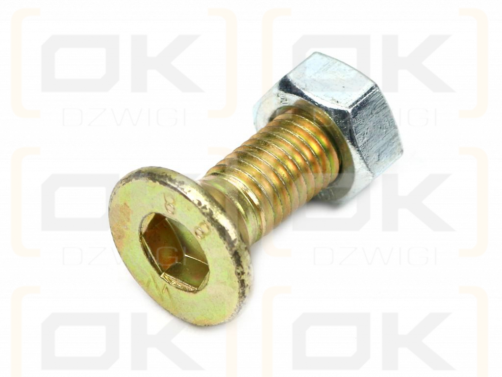 Śruba kpl. M12x30 - imbus 10 DIN7991 ( sprzedawane po 25 ) Waryński