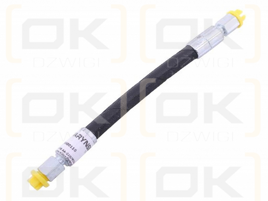 Przewód hydrauliczny 400 bar DN06-2SN L-210mm gwint M12x1.5 proste (AA-06-210; 80600110) 40MPa do wskaźników C-385 Waryński