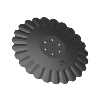 Talerz, tłoczony fi 560 mocowanie 6/120 grubość 5 mm stal borowa, Waryński