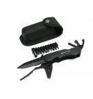 Multitool Czarny 11 narzędzi plus 9 bitów Waryński