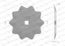 Nóż paszowozu okrągły 96x5 mm zastosowanie do Luclar Waryński