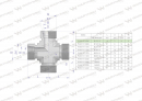 Czwórnik hydrauliczny metryczny BBBB M12x1.5 06L Waryński