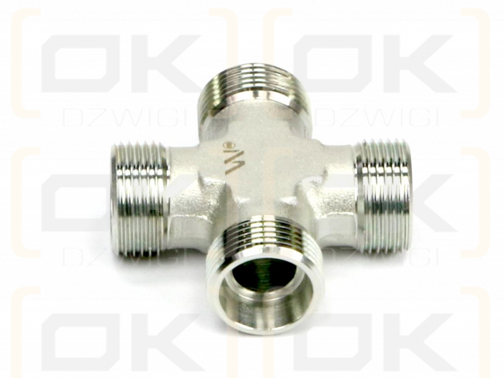 Czwórnik hydrauliczny metryczny BBBB M52x2 42L Waryński