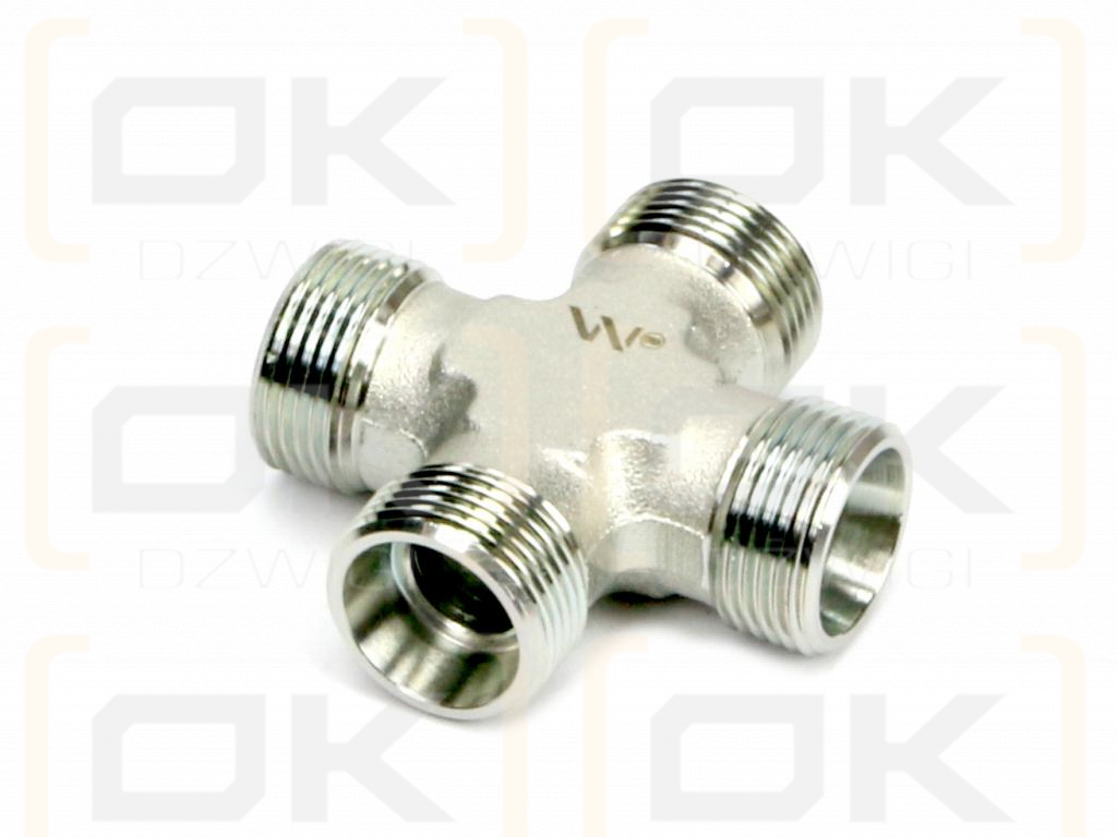 Czwórnik hydrauliczny metryczny BBBB M52x2 42L Waryński