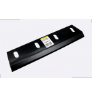 Nóż sieczkarni napawany prawy do trawy 380x90x8.5R otwory 4x35mm zastosowanie Claas Jaguar 9846710 WARYŃSKI