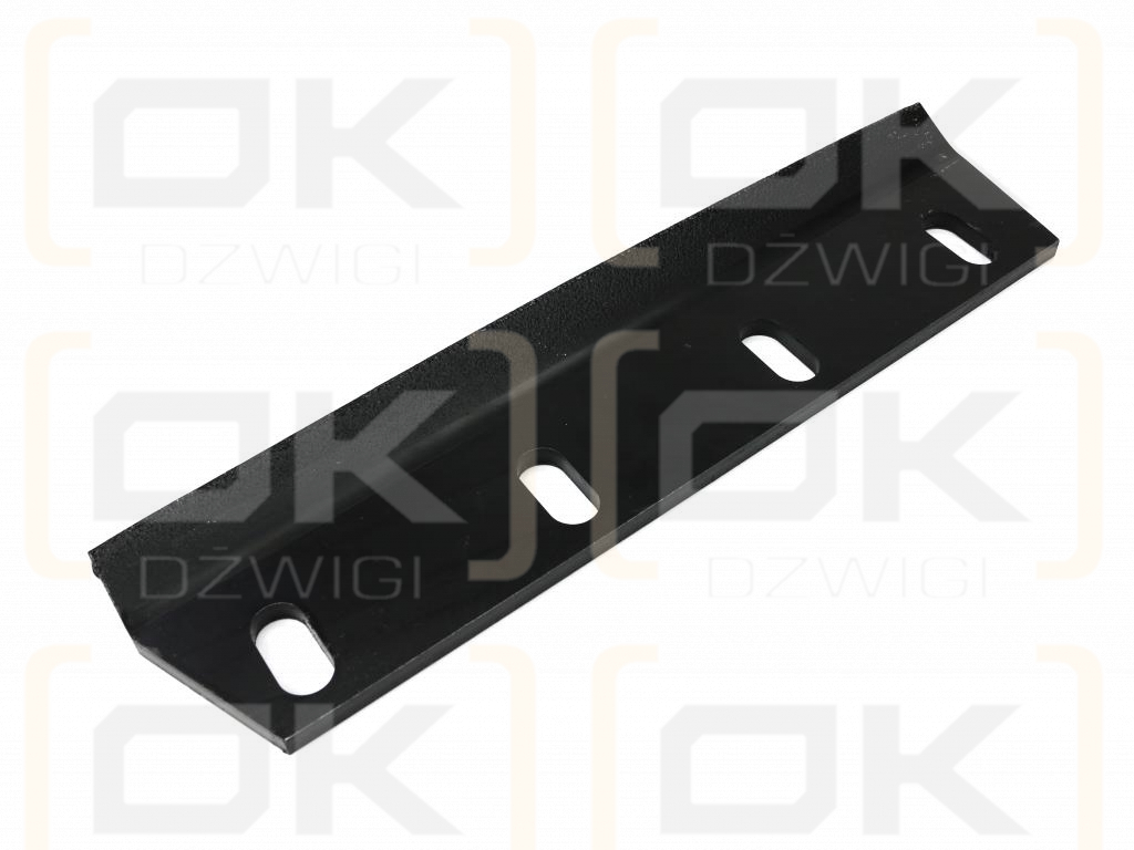 Nóż sieczkarni napawany lewy 380x90x8.5L otwory 4x35mm zastosowanie Claas Jaguar SER 800 WARYŃSKI