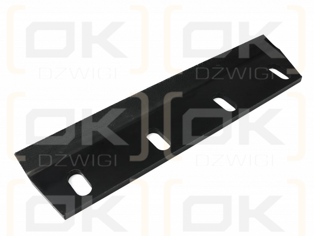 Nóż sieczkarni napawany prawy 380x90x8.5R otwory 4x35mm zastosowanie Claas Jaguar SER 800 WARYŃSKI