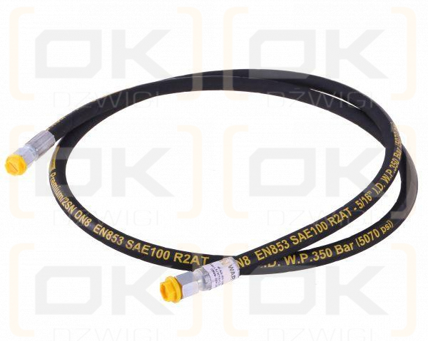 Przewód hydrauliczny 350 bar gwint M16x1.5 proste L-2000mm DN08-2SN (AA-08-2000; P11P11) 35.0MPa Waryński