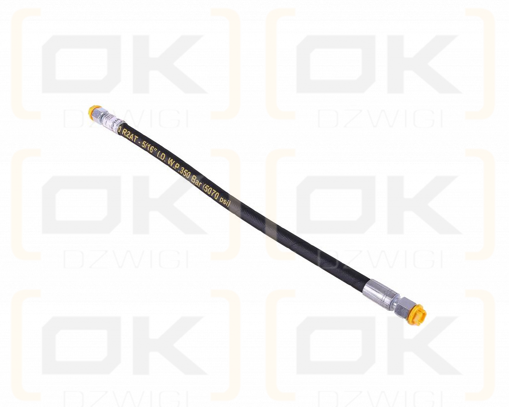 Przewód hydrauliczny 350 bar gwint M16x1.5 proste L-500mm DN08-2SN (AA-08-500; P11P11) 35.0MPa Waryński